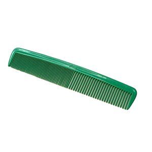Vintage Goody Dressing Hair Comb Green 7”  USA Made Wide & Fine Tooth